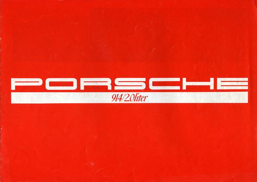 Рекламный буклет Porsche 914 Japan